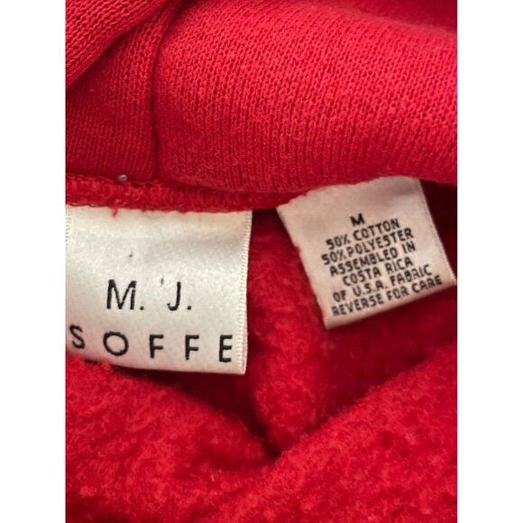 M.J. Soffe Indiana Hooded Sweatshirt With Plaid Flannel Bottom Size M - Picture 9 of 16